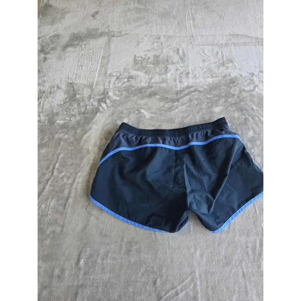 Nike Dri-FIT Women's Small Gray Blue Running Shorts Athletic Activewear